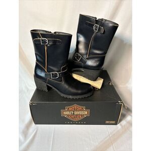 Harley-Davidson Women's Black Leather Boots
